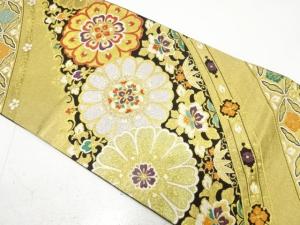 花更紗模様織り出し　袋帯